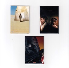 STAR WARS PREQUELS - 2"x3" MOVIE POSTER MAGNETS phantom menace attack clones
