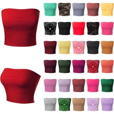 MixMatchy Causal Strapless Basic Sexy Tube Top