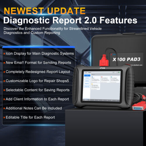 XTOOL X100 PAD3 Car key Programmer IMMO Coding Bidirectional Diagnostic Scanner - Picture 14 of 21