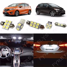 6x White LED lights interior package kit for 2015-2020 Honda Fit +Tool HF2W