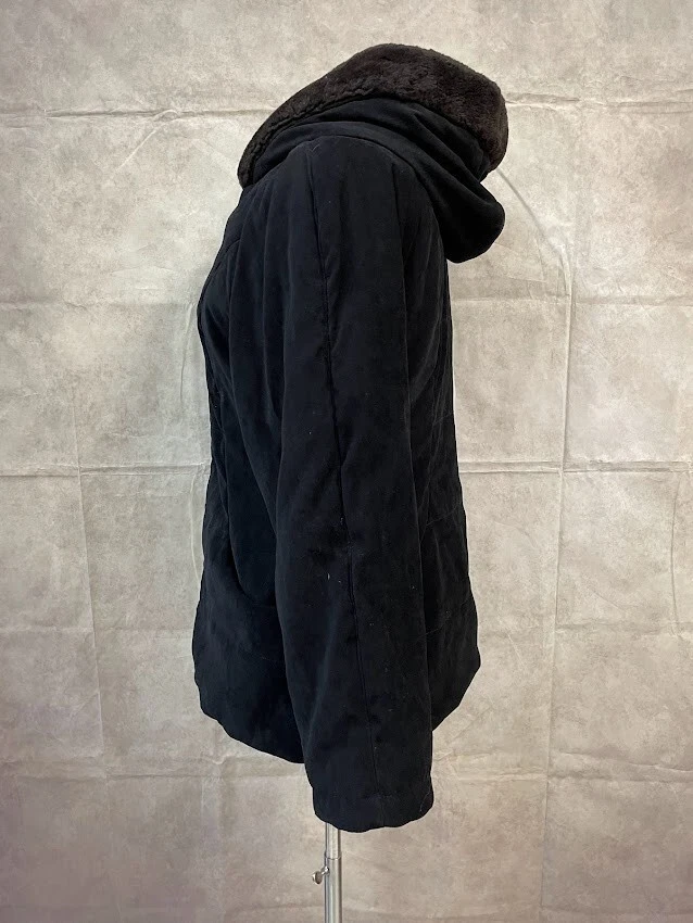 Mulberry Street Women's Black Zip Up Jacket Size M Medium - Image 2 of 4