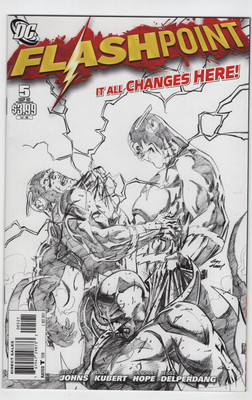 Flashpoint #5 1st App Pandora Andy Kubert Sketch 1:25 Variant Cover DC 2011