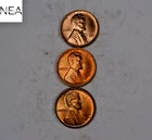 1945+1945-D+1945-S Lincoln Wheat Penny Cent Set/Lot ~ Gem BU Red ~ ZWL83