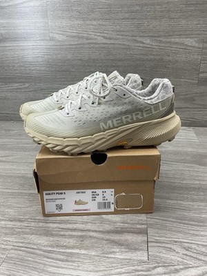 Merrell Agility Peak 5 Shoes Womens Size 8.5 Beige Trail Running Vibram J067802