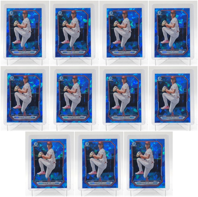 [11] TYLER BREMNER 2026 BOWMAN CHROME SAPPHIRE REFRACTOR ANGELS #BCP-9 Q5547