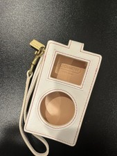 Coach White Leather Floral poppy iPod case Women