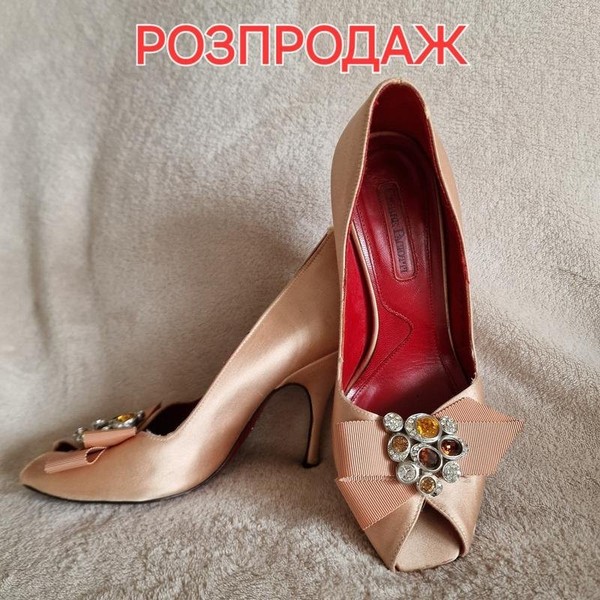 Women Cesare Paciotti Heels Beige Leather 35.5