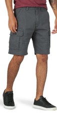 Wrangler Men  s 36  Waist Cargo Shorts Gray Relaxed Fit Above Knee