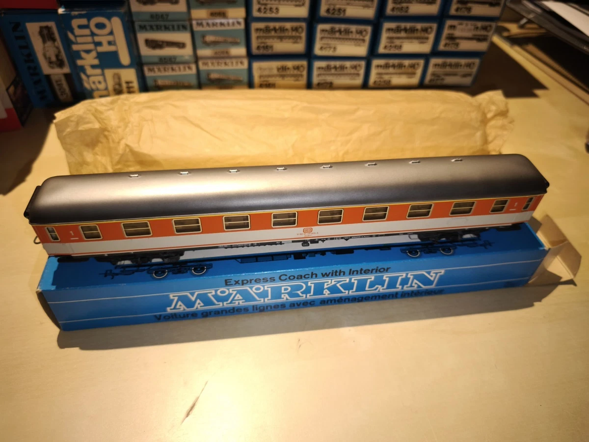 Voiture Voyageur Märklin 43381 HO – SBB, époque IV, Verte, Bon état, Boîte D'origine