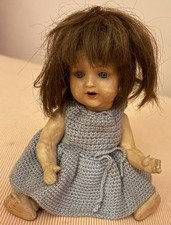 Antique Armand Marseille Germany 996 Compo Blue Sleep Eyes Open Mouth Teeth 9"