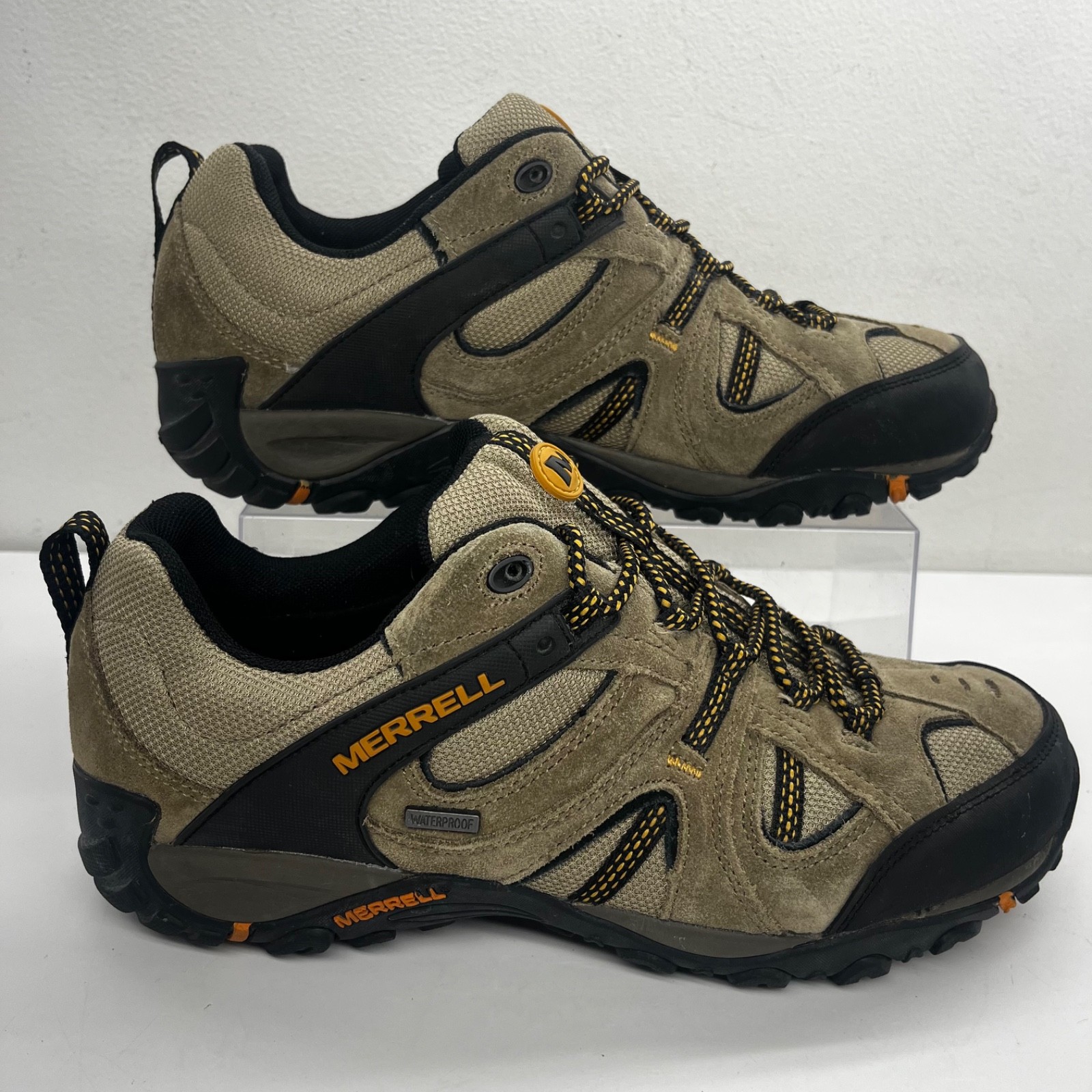 Merrell Yokota Trail Ventilatore Scarpe da Escursionismo Noce Scamosciato Impermeabili Uomo Taglia 9