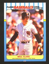 1988 FLEER WILL CLARK League Leaders Baseball Card #5