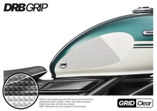 DRB Grip For CFMOTO 250 CLC (2024~) Tank Grips (GRID/Clear)