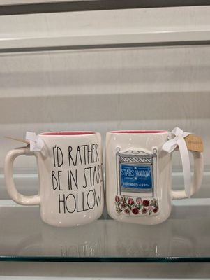 #ad Gilmore Girls quot;I#x27;d Rather Be In Stars Hollowquot; Coffee Tea Mug Rae Dunn Floral NWT $20.00