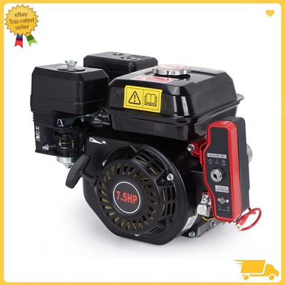 #ad 4 Stroke 7.5 HP 212cc Electric Start Horizontal Engine Go Kart Gas Engine Motor $138.76