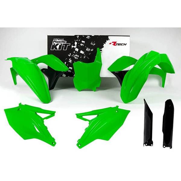 kit plastique Kawasaki Kxf Rtech Kawasaki Kxf 450 2016 - 2018 vert fluo