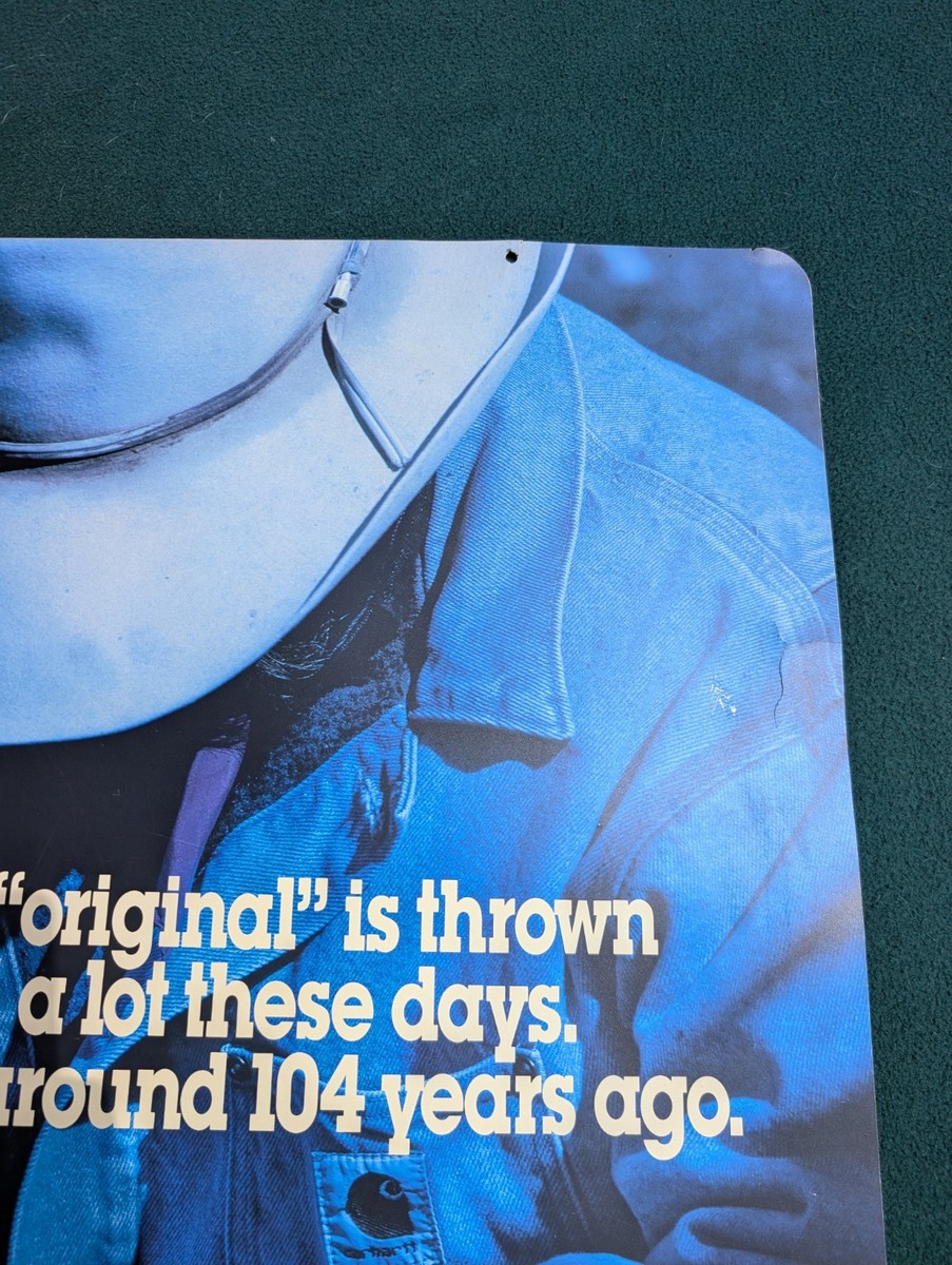 Vintage Carhartt Double Sided Hard Vinyl Thin Plastic Vintage Carhartt Double Sided Hard Vinyl Thin Plastic