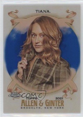 2021 Topps Allen & Ginter Chrome Blue Refractor 83/150 Sarah Tiana #229 06l3