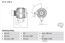 Alternator Bosch 0986049030