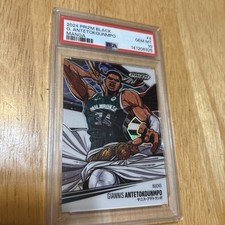 2024 Panini Prizm Black Giannis Antetokounmpo Manga Case Hit PSA 10 Gem MT Bucks