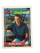 Excellent: Vintage 1992 topps Shawn Estes Seattle Mariners Rookie Card. rookie card picture