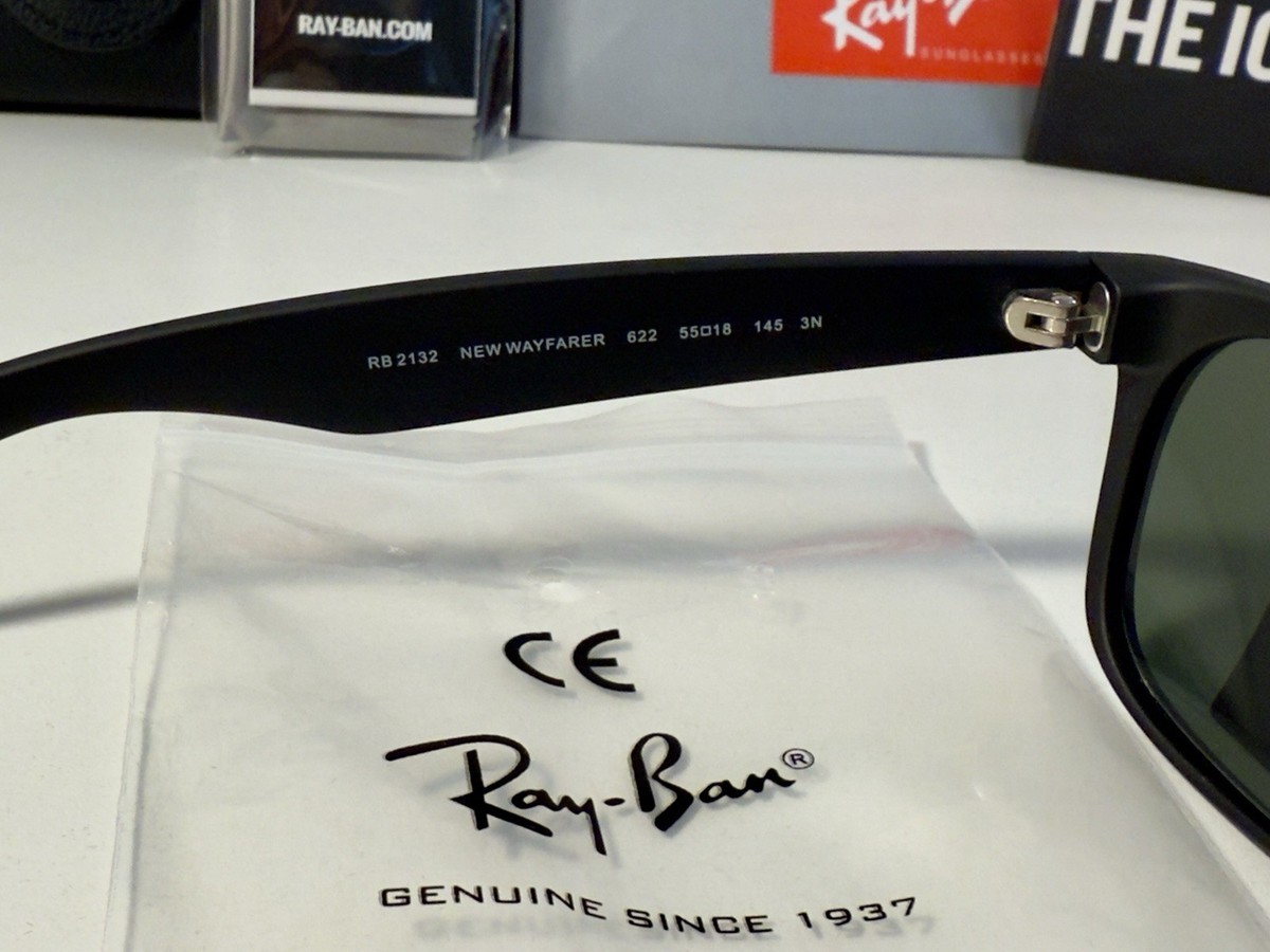 Ray Ban New Wayfarer 58 mm Sunglasses - Black for sale