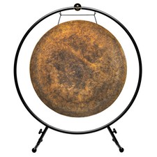 34" Chinese Gongs on the Meinl Round Gong Stand TMRGS2 