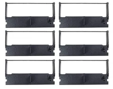 ERC 32 Ribbon x 6 Pack Ink, Cartridge, Compatible with Sam4s ER-5115II,TEC MA...