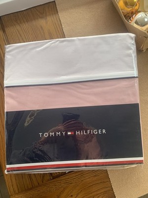 NEU Tommy Hilfiger Blüte Doppel Bettbezug & Kissenbezüge gekämmte Baumwolle 