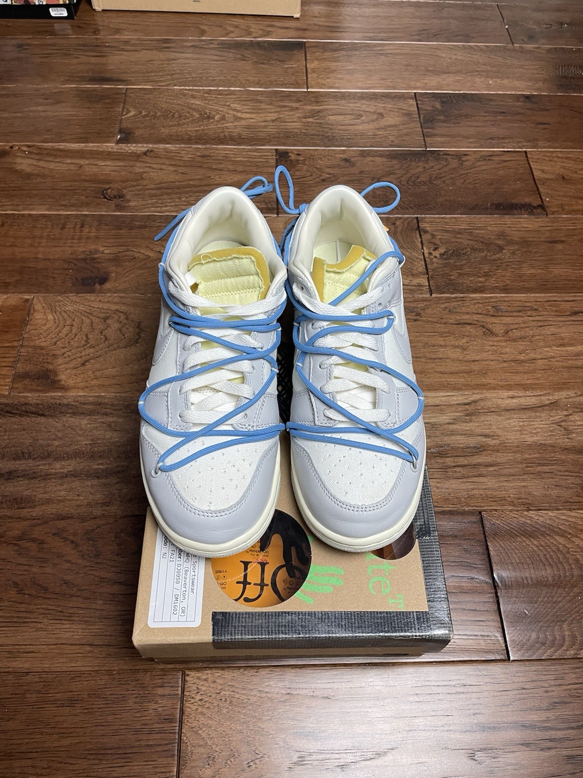 OFF WHITE X NIKE Taglia 8M Nike Off White x Dunk colore basso 05 di 50