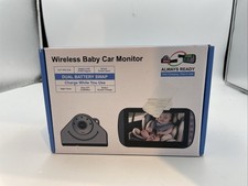 Always Ready Wireless Baby Car Monitor Dual Battery Swap 4.7" LCD