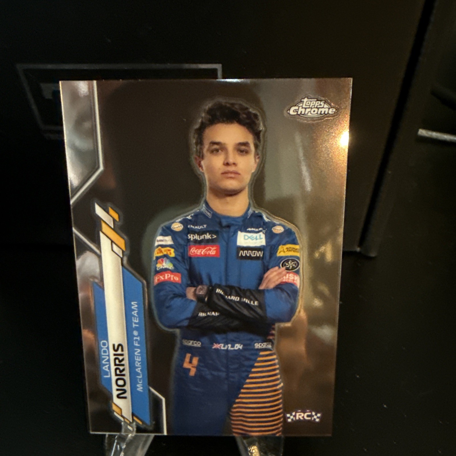 2020 Topps Chrome Formula 1 F1 Racers #7 Lando Norris RC Rookie