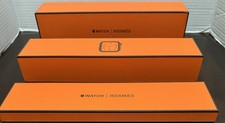 Apple Watch Herm s Empty Box 12" X 3" Orange 44 MM Series 4
