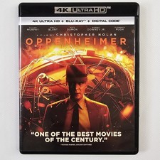 Oppenheimer 4K Ultra HD Blu Ray Bonus Disc