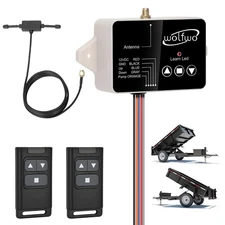 wolfwo Dump Trailer Wireless Remote Controller, for 3-Wire/4-Wire 12V Hydraul...