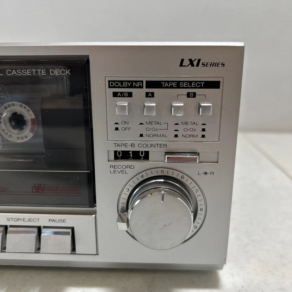 Deck cassete vintage Sears sincronizado fita dupla 564 93284450 funcionando - Imagem 4 de 4