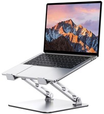 Ergonomic Laptop Stand, Dual-Bar Support  Height Adjustable Laptop Riser Hol...
