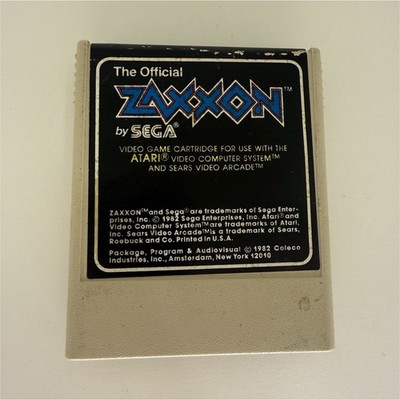 SEGA Zaxxon Atari Video Computer System/Sears Video Arcade Game Cartridge 1982