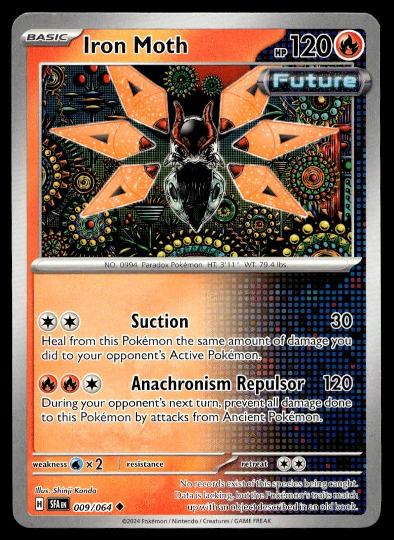 Iron Moth 9/64 Pokemon Card Sv: Shrouded Fable Uncommon 120 HP Near Mint KT