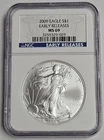 2009 American Silver Eagle 1 oz .999 Fine Silver Coin NGC MS 69 Early Release