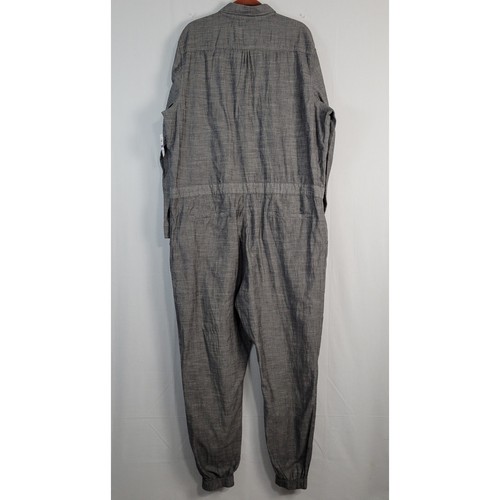 American Rag Utility Union Suit Jumpsuit size XXL Gray Chambray work cotton, New - Bild 12 von 12