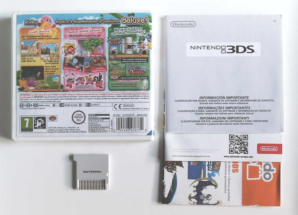 KIRBY TRIPLE DELUXE -  NINTENDO 3DS 2DS XL - PAL ITALIA, foto 2 di 2