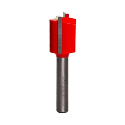 Freud 04-136 5/8'' Double Flute Straight Bit 1/4'' Shank 2-1/8'' Red
