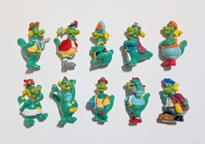 DRAGONS PREZZEMOLO GARDALAND MASCOT FIGURINES SET MARAJA - FIGURES COLLECTIBLES