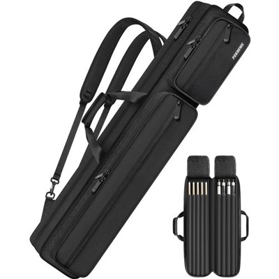 Billard Queue Tasche 4×5 für 4 Unterteile 5 Schäfte mit Schultergurt und