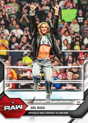 [PREORDER] 2026 WWE Topps NOW #55 - Sol Ruca - Officially joins RAW