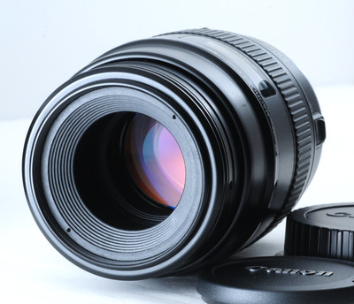 US Duty Paid Canon Macro Lens EF 100mm F/2.8 Telephoto Lens Mint from Japan