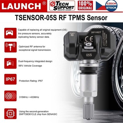 4x LAUNCH LTR-05S TPMS Sensor Metal Tire Pressure Monitor System Programmable