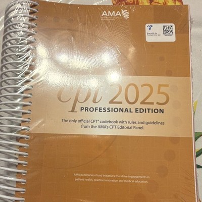 AMA CPT Professional 2025 Professional Edition Spiral Bound Coding Textbook