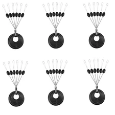 600 Pcs 6-In-1 Fishing Rubber Bobber Stoppers Float Sinker Stoppers